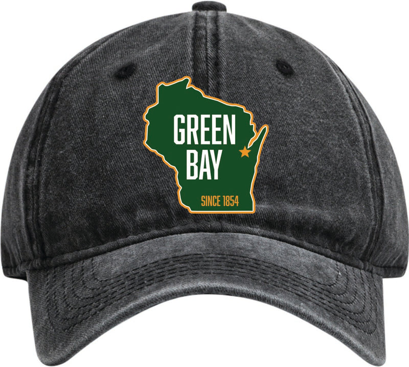 Green Bay Wisconsin Dad Hat – Unisex Soft Baseball Cap Black