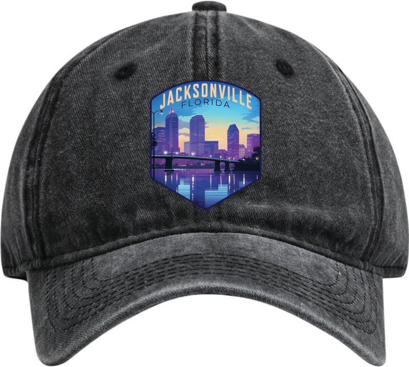 Jacksonville Florida Dad Hat – Unisex Soft Baseball Cap Black