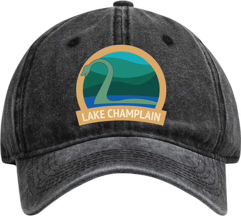 Lake Champlain Dad Hat – Unisex Soft Baseball Cap Black
