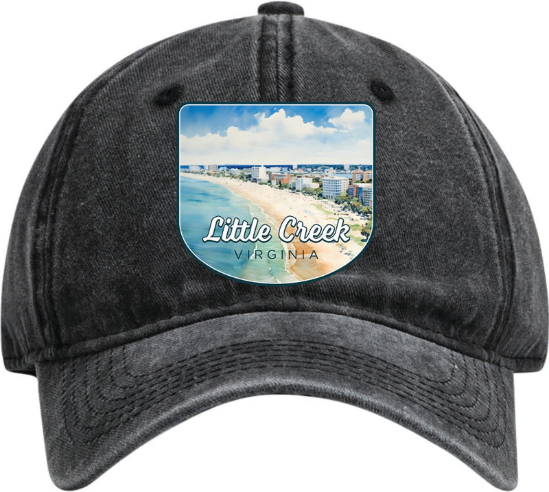 Little Creek Virginia Dad Hat – Unisex Soft Baseball Cap Black