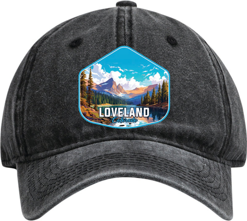 Loveland Colorado Dad Hat – Unisex Soft Baseball Cap Black