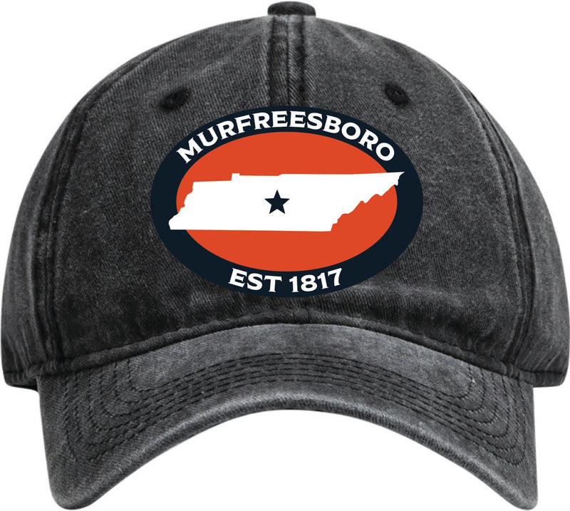 Murfreesboro Tennessee Dad Hat – Unisex Soft Baseball Cap Black