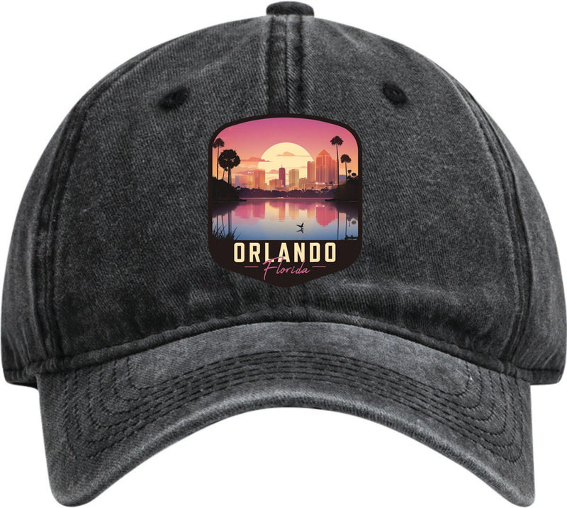 Orlando Florida Dad Hat – Unisex Soft Baseball Cap Black