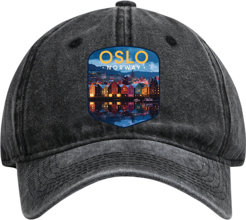 Oslo Norway Dad Hat – Unisex Soft Baseball Cap Black