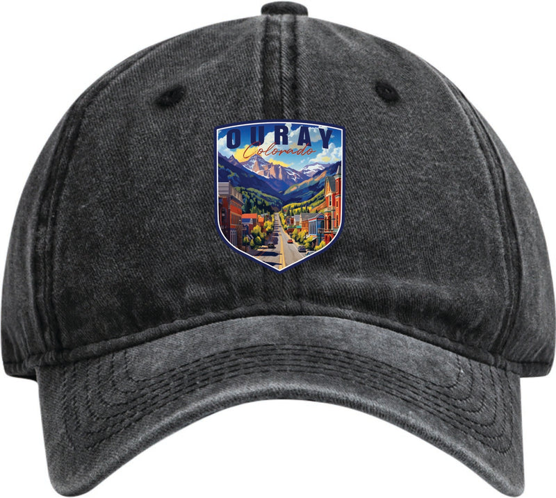 Ouray Colorado Dad Hat – Unisex Soft Baseball Cap Black