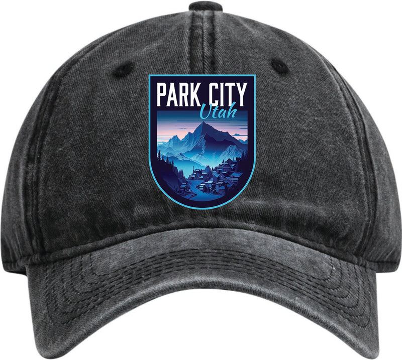 Park City Utah Dad Hat – Unisex Soft Baseball Cap Black