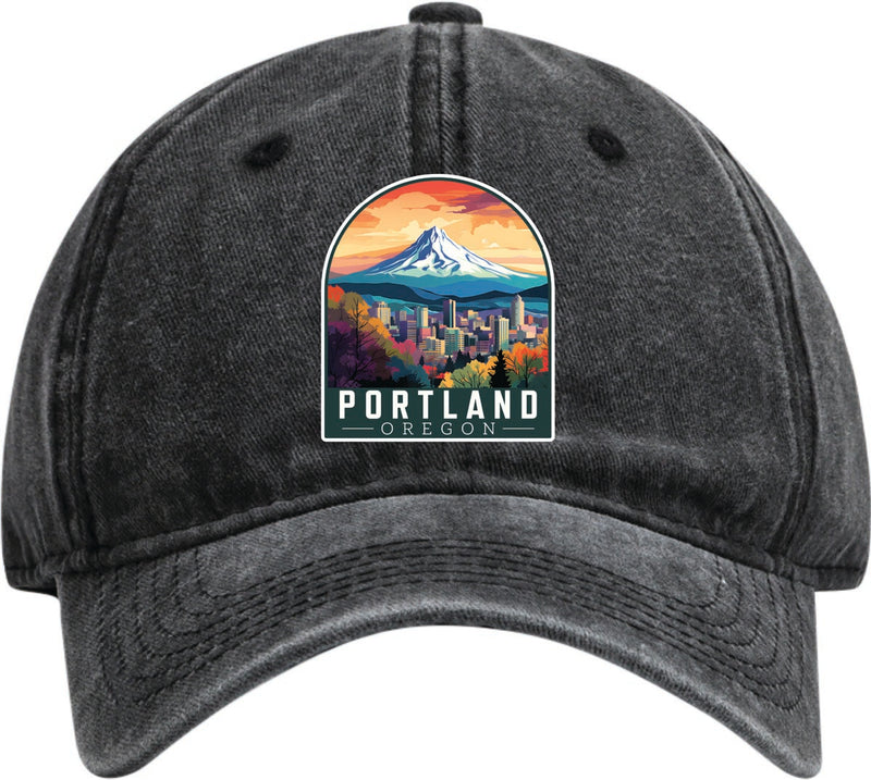 Portland Oregon Dad Hat – Unisex Soft Baseball Cap Black