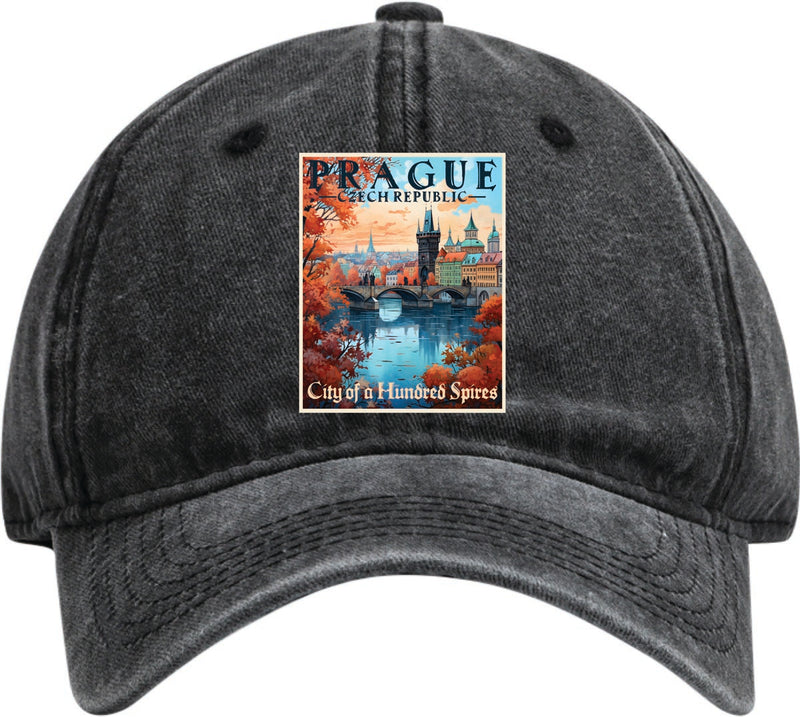 Prague Czech Republic Dad Hat – Unisex Soft Baseball Cap Black