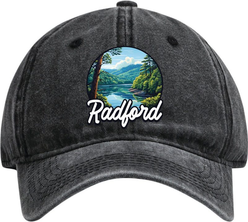 Radford Virginia Dad Hat – Unisex Soft Baseball Cap Black