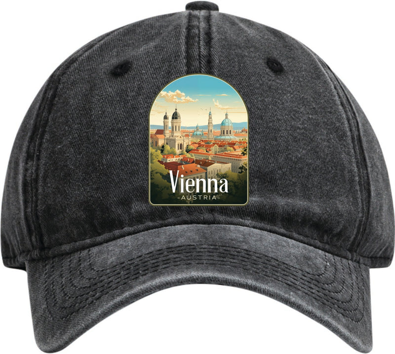 Vienna Austria Dad Hat – Unisex Soft Baseball Cap Black