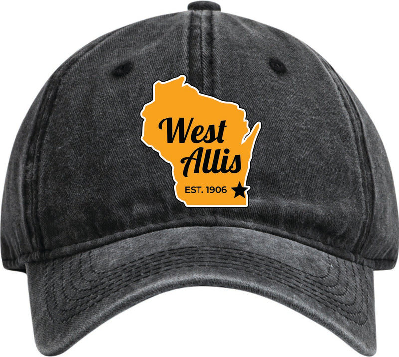 West Allis Wisconsin Dad Hat – Unisex Soft Baseball Cap Black