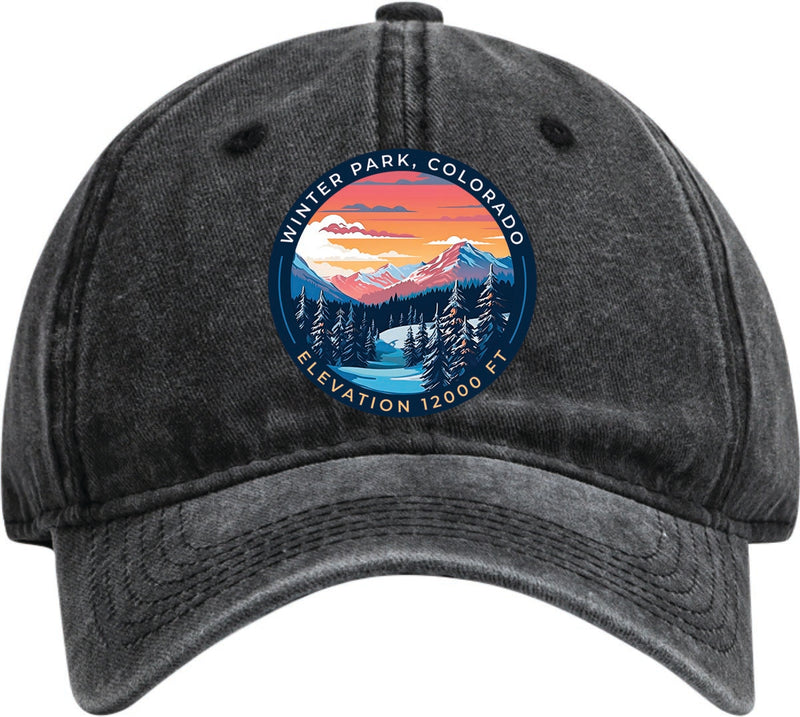 Winter Park Colorado Dad Hat – Unisex Soft Baseball Cap Black