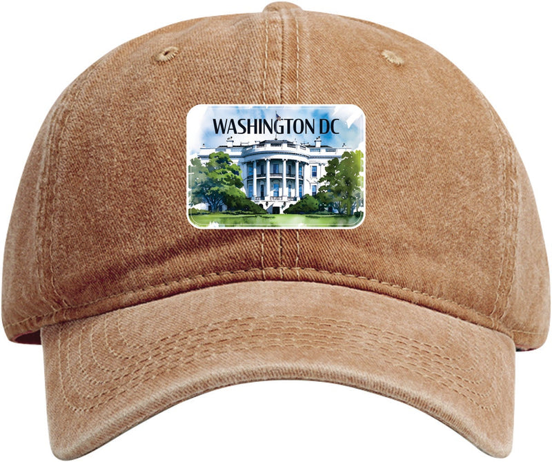 Washington DC Design F Coffee Dad Hat – Unisex Soft Baseball Cap Coffee