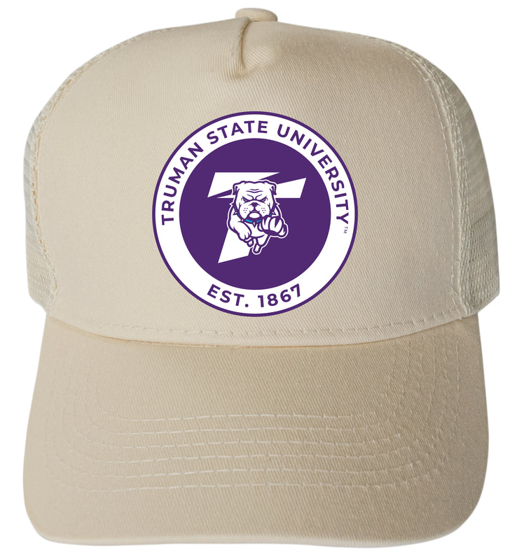 Truman State University Officially Licensed - Unisex Trucker Hat with Full Color Heat Transfer Logo