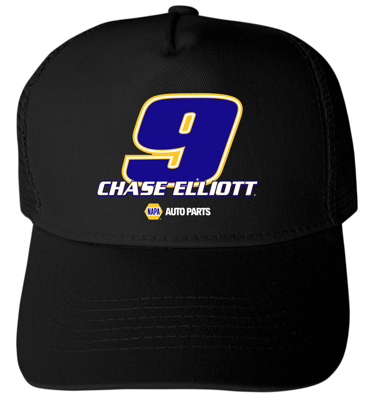 Chase Elliott NAPA #9 Officially Licensed NASCAR Trucker Hat - Full Color Design