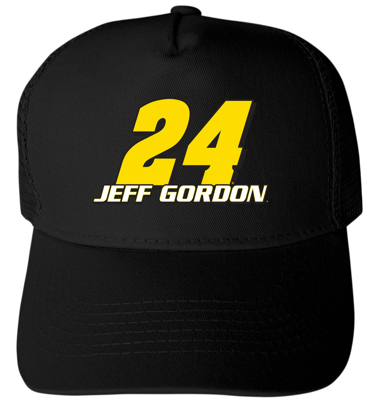 Jeff Gordon #24 Nascar Offic. LIC. Trucker Hat - Full Color Heat Transfer Logo