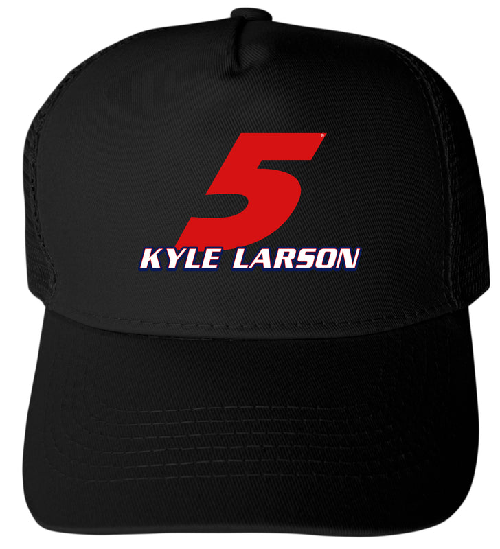 Kyle Larson - Valvoline #5 Nascar Offic. LIC. Trucker Hat - Full Color Heat Transfer Logo