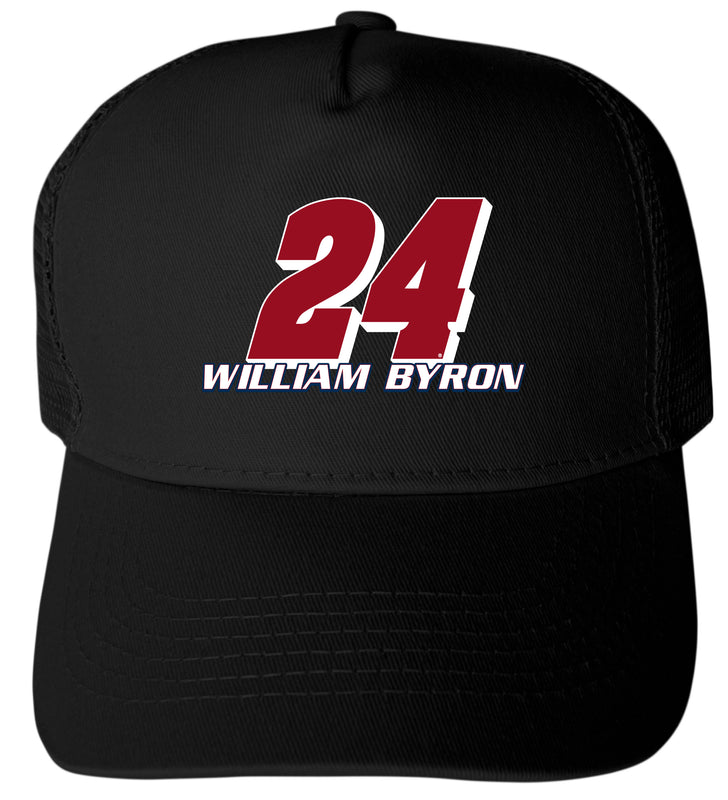 William Byron - Liberty Univesity #24 Nascar Offic. LIC. Trucker Hat - Full Color Heat Transfer Logo