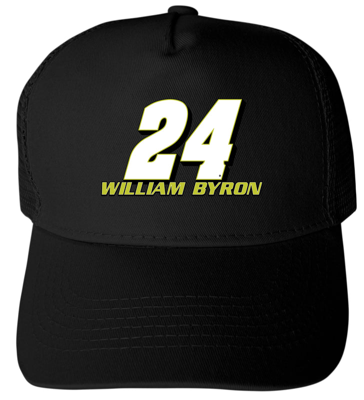William Byron - Raptor #24 Nascar Offic. LIC. Trucker Hat - Full Color Heat Transfer Logo