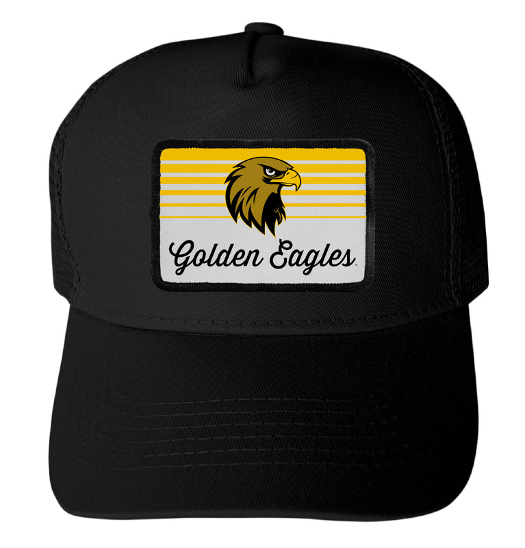 California State University Los Angeles Officially Licensed College Trucker Hat – Choose Your Patch Shape & Hat Color Black|Rectangle