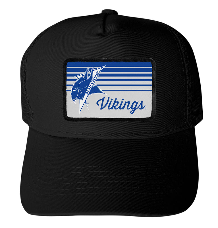 Elizabeth City State University Officially Licensed College Trucker Hat – Choose Your Patch Shape & Hat Color Black|Rectangle