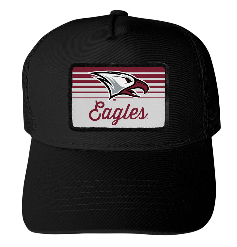 North Carolina Central Eagles Officially Licensed College Trucker Hat – Choose Your Patch Shape & Hat Color Black|Rectangle