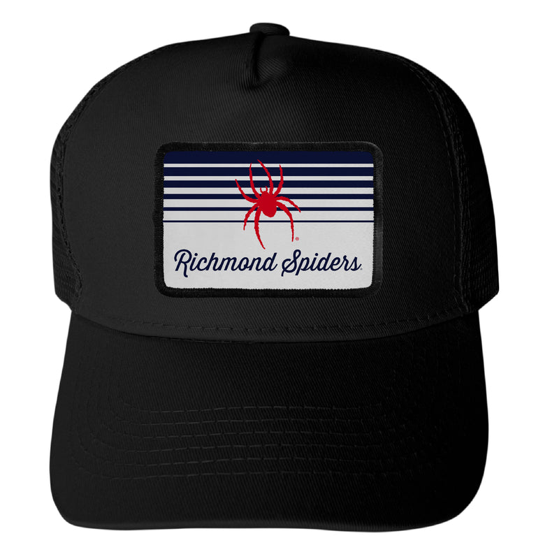 Richmond Spiders Officially Licensed College Trucker Hat – Choose Your Patch Shape & Hat Color Black|Rectangle