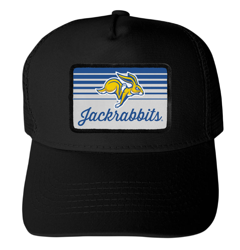 South Dakota State Jackrabbits Officially Licensed College Trucker Hat – Choose Your Patch Shape & Hat Color Black|Rectangle