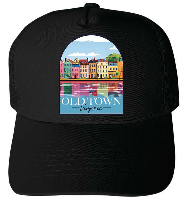 Old Town Virginia Unisex Mesh Back Trucker Hat with Adjustable Snapback