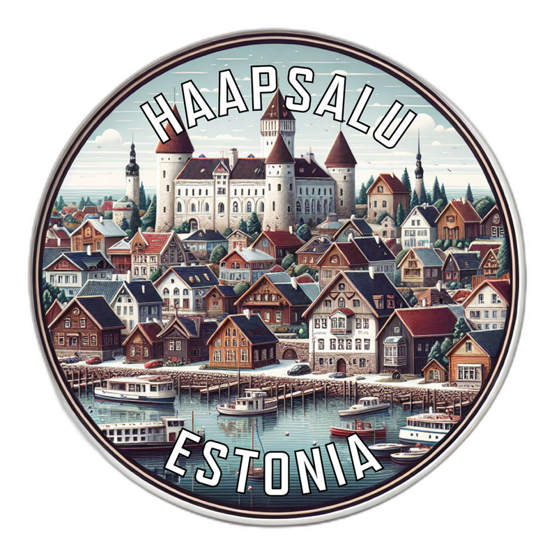 Haapsalu Estonia Souvenir Die Cut Flat Magnet 2-Inch
