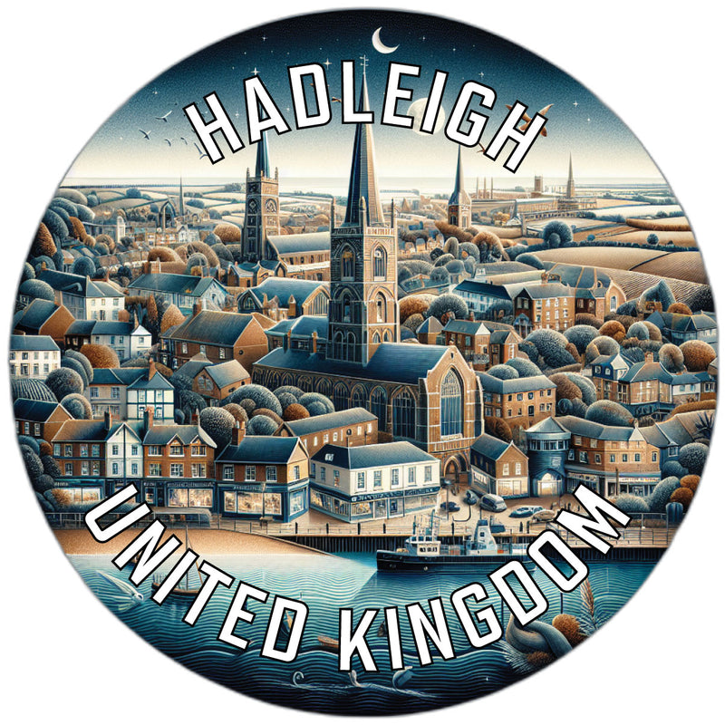 Hadleigh United Kingdom Souvenir Die Cut Flat Magnet 6-Inch