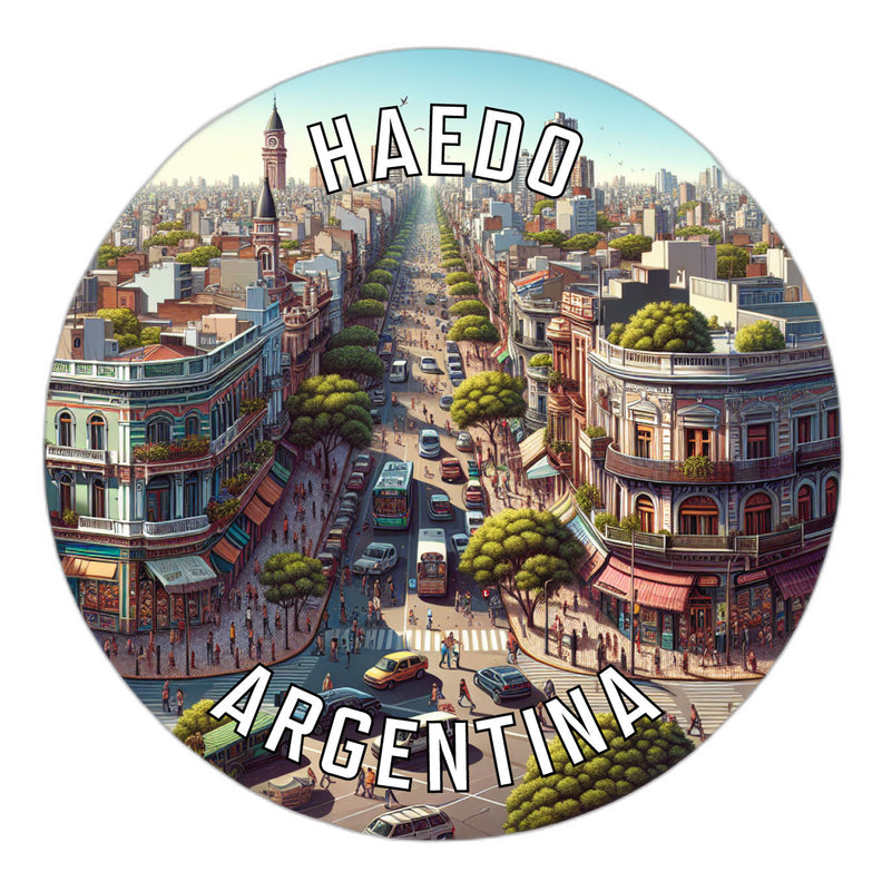 Haedo Argentina Souvenir Die Cut Flat Magnet 6-Inch