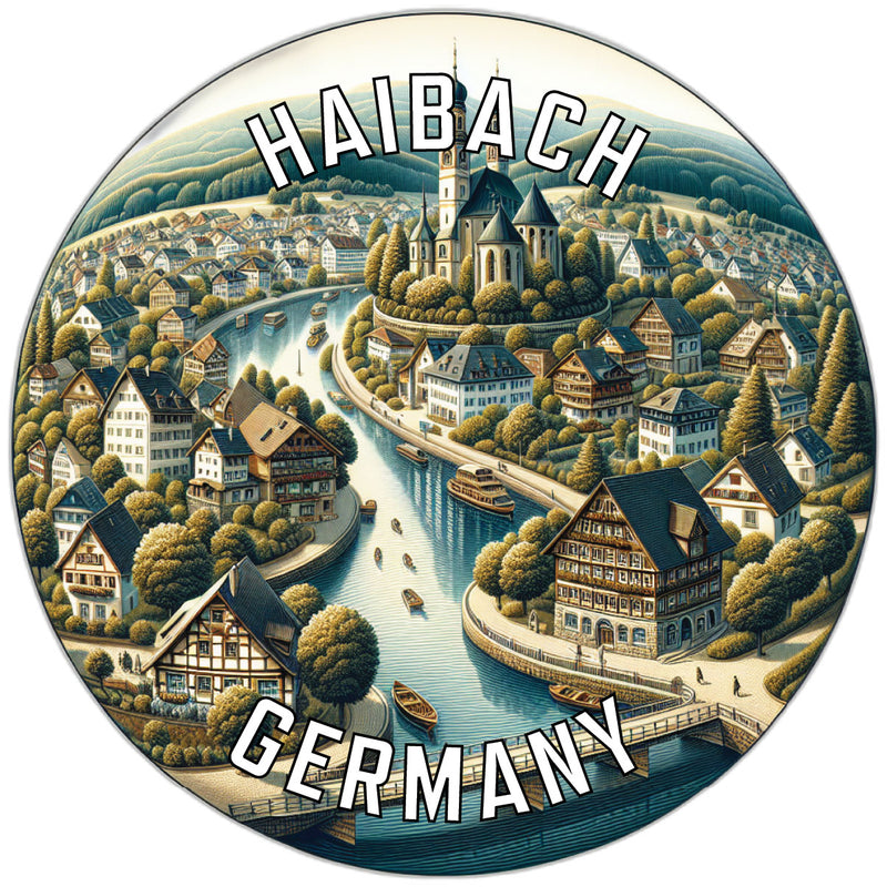 Haibach Germany Souvenir Die Cut Flat Magnet 6-Inch