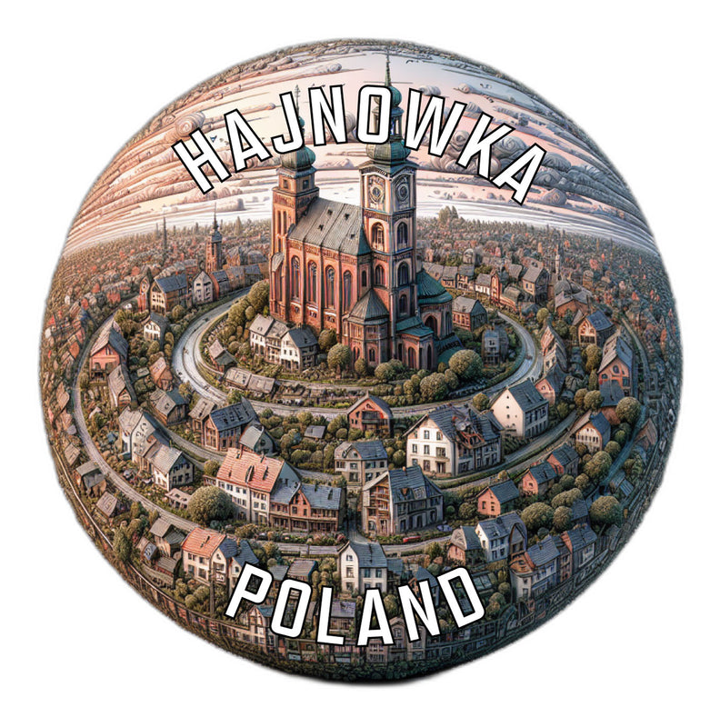 Hajnowka Poland Souvenir Die Cut Flat Magnet 6-Inch