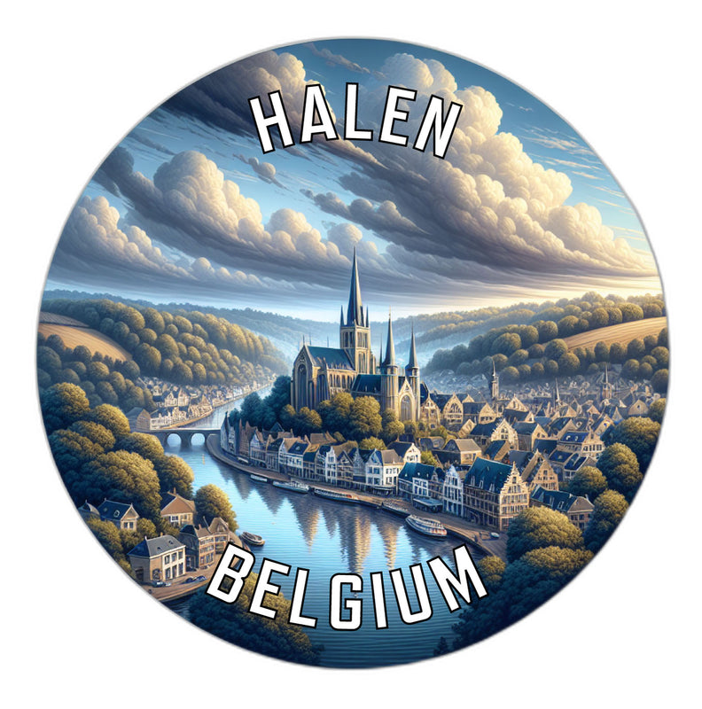 Halen Belgium Souvenir Vinyl Decal Sticker 2-Inch