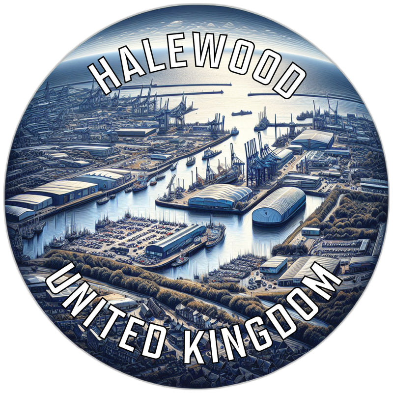 Halewood United Kingdom Souvenir Die Cut Flat Magnet 6-Inch