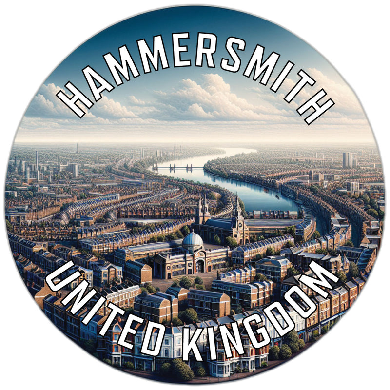 Hammersmith United Kingdom Souvenir Die Cut Flat Magnet 4-Inch