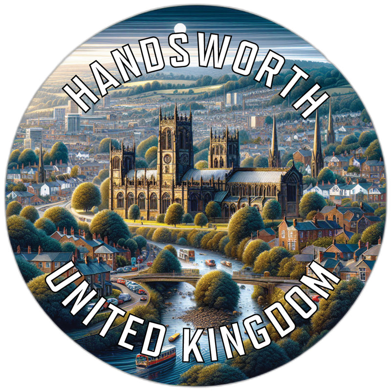 Handsworth United Kingdom Souvenir Die Cut Flat Magnet 2-Inch