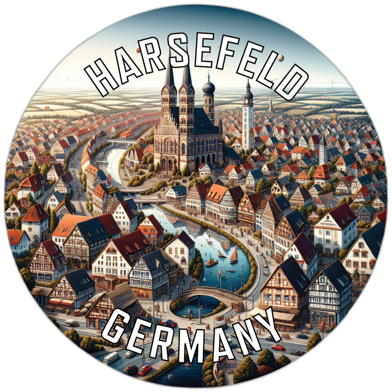 Harsefeld Germany Souvenir Die Cut Flat Magnet 2-Inch