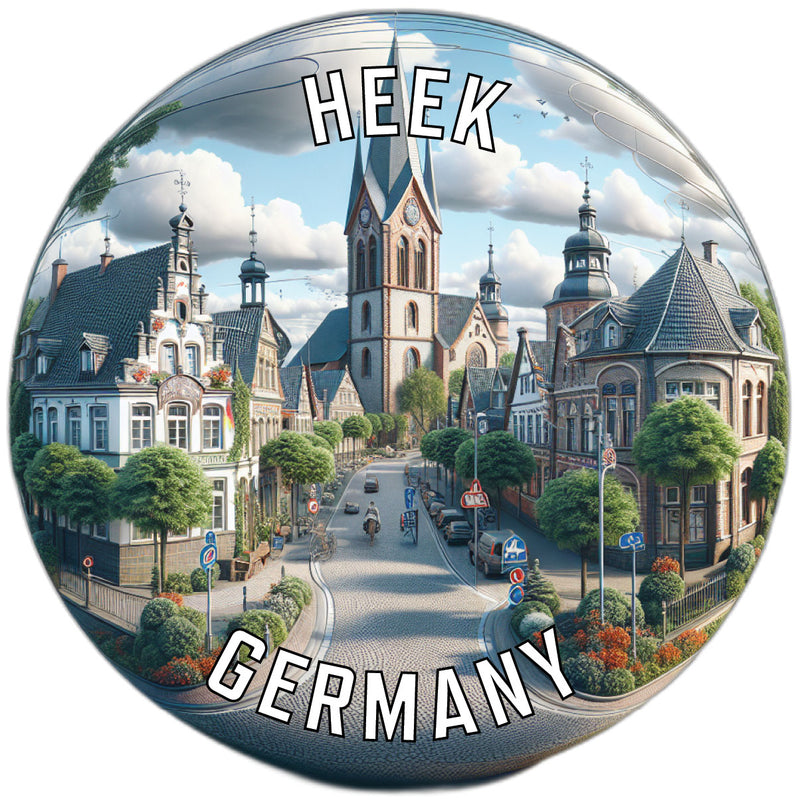 Heek Germany Souvenir Die Cut Flat Magnet 2-Inch