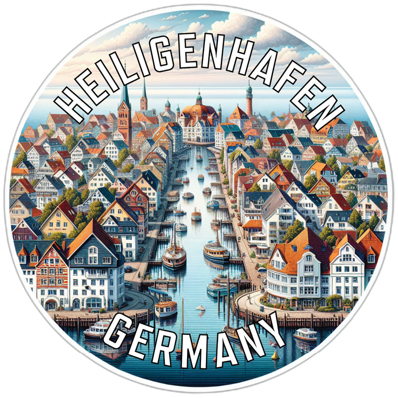 Heiligenhafen Germany Souvenir Die Cut Flat Magnet 6-Inch