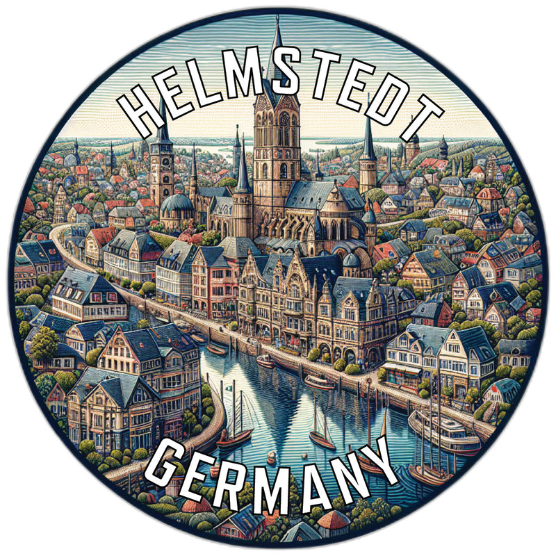 Helmstedt Germany Souvenir Die Cut Flat Magnet 6-Inch