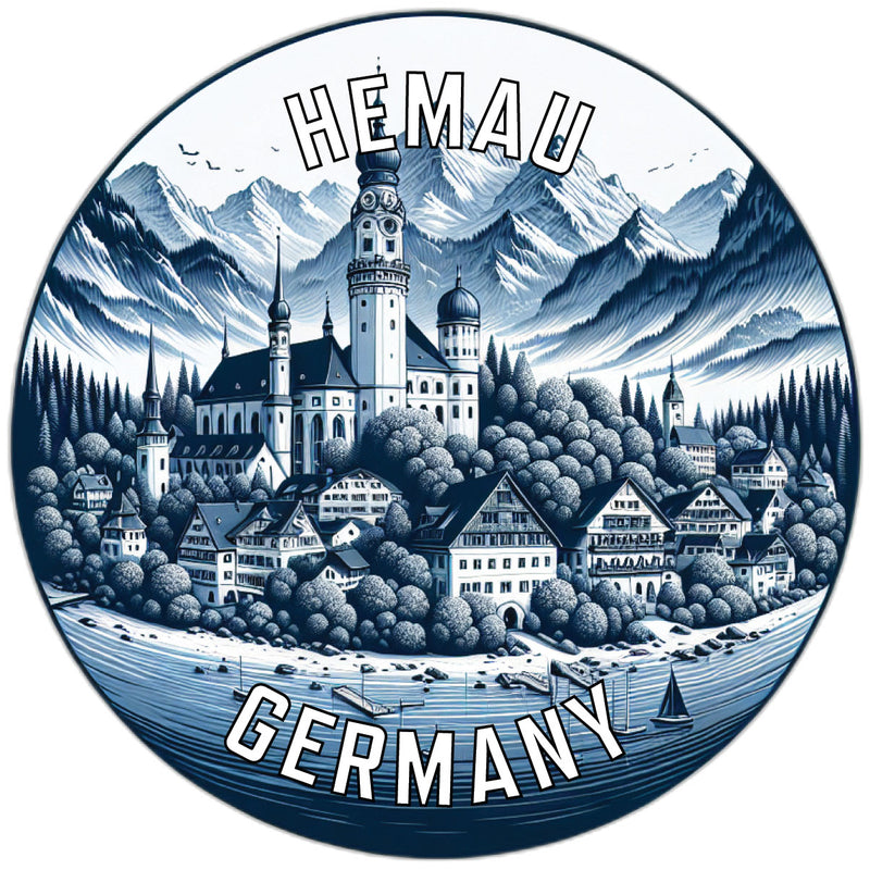 Hemau Germany Souvenir Die Cut Flat Magnet 2-Inch