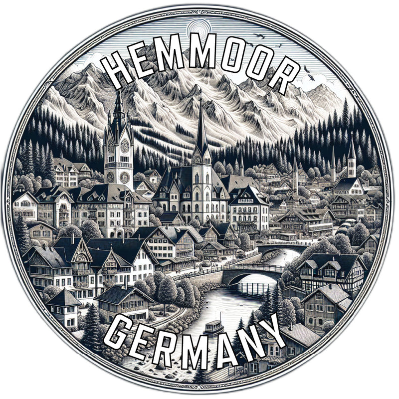 Hemmoor Germany Souvenir Die Cut Flat Magnet 2-Inch