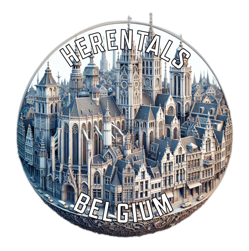 Herentals Belgium Souvenir Vinyl Decal Sticker 2-Inch