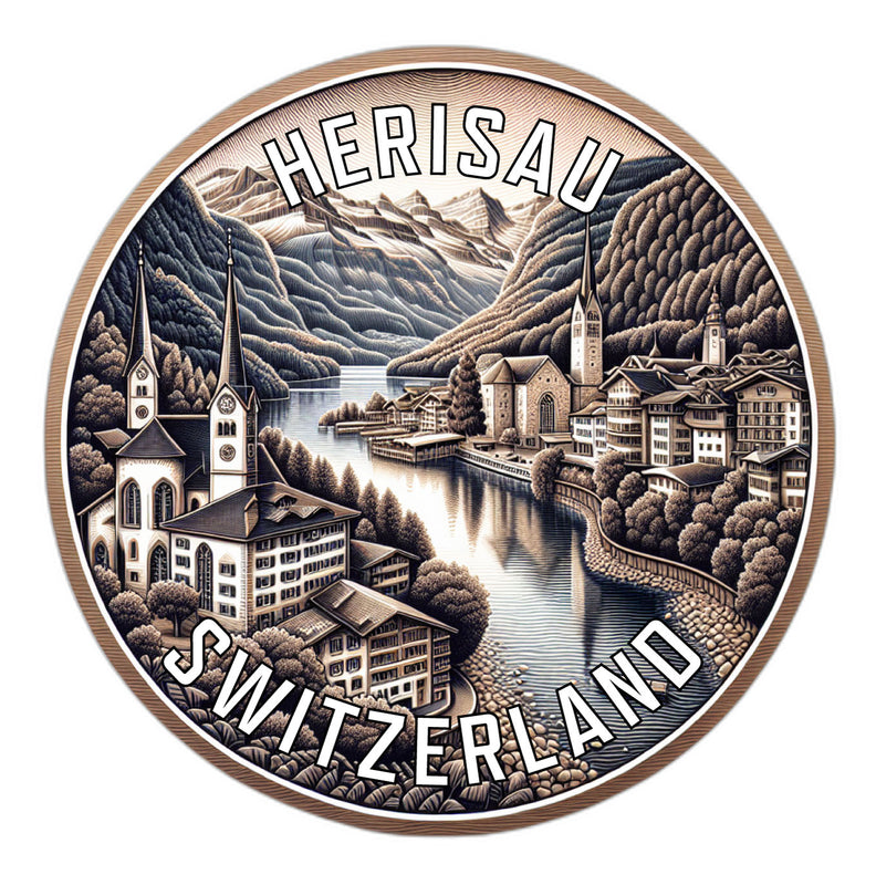 Herisau Switzerland Souvenir Vinyl Decal Sticker 2-Inch