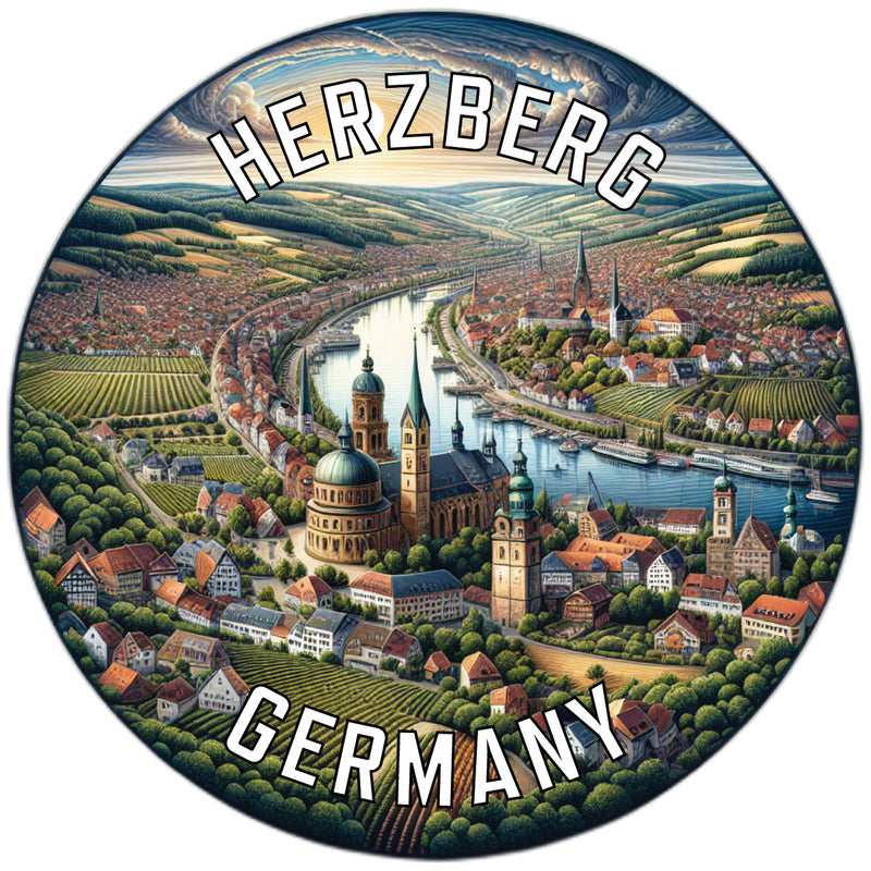 Herzberg Germany Souvenir Die Cut Flat Magnet 2-Inch