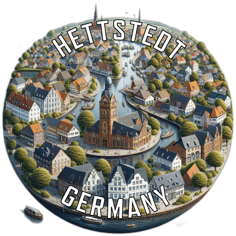 Hettstedt Germany Souvenir Die Cut Flat Magnet 6-Inch