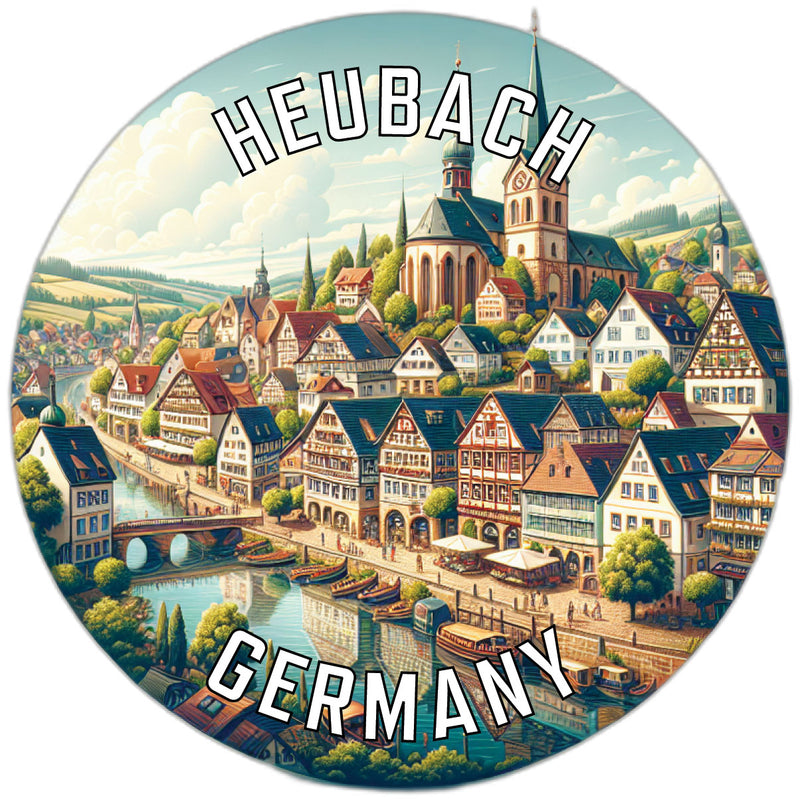 Heubach Germany Souvenir Die Cut Flat Magnet 2-Inch