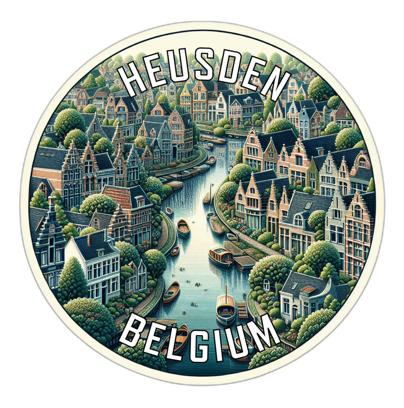 Heusden Belgium Souvenir Die Cut Flat Magnet 2-Inch